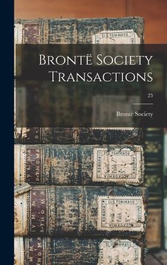 Brontë Society Transactions; 25