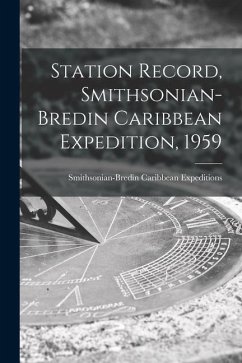 Station Record, Smithsonian-Bredin Caribbean Expedition, 1959