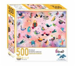 Brain Tree - Bird Puzzle - 500 Piece Puzzles for Adults: With Droplet Technology for Anti Glare & Soft Touch