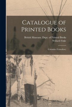 Cover Catalogue of Printed Books: Colombo (Cristoforo)