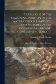 Catalogue of the Remaining Portion of the Water-colour Drawings and Pictures of the Modern English and Continental Schools: Likely the Property of Mes