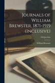 Journals of William Brewster, 1871-1919 (inclusive); 1909: Jan-May