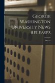 George Washington University News Releases; 1962-12