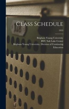 Class Schedule; 1955