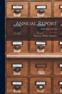 Cover Annual Report; 1899/1900-1909/10