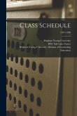 Class Schedule; 1937-1938