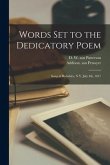 Words Set to the Dedicatory Poem: Sung at Berkshire, N.Y. July 4th, 1817