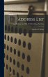Address List; Address list 1909-1910... - Bild 1