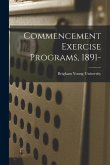 Commencement Exercise Programs, 1891-
