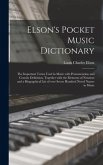 Elson's Pocket Music Dictionary