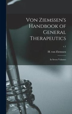 Cover Von Ziemssen's Handbook of General Therapeutics