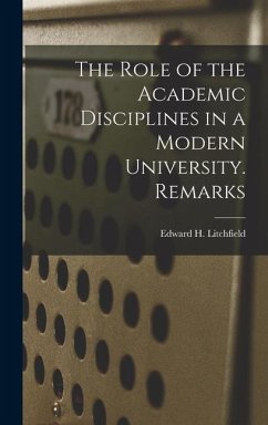 The Role of the Academic Disciplines in a Modern University. Remarks