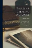 Tables of Sterling Exchange [microform]: Showing the Value in Dollars and Cents, of Any Sum From One Half Penny to One Thousand Pounds; in a Regular S