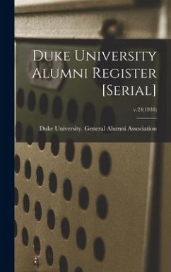 Duke University Alumni Register [serial]; v.24(1938)