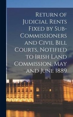 Return of Judicial Rents Fixed by Sub-Commissioners and Civil Bill Courts, Notified to Irish Land Commission, May and June 1889 - Anonymous