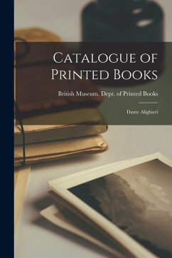 Cover Catalogue of Printed Books: Dante Alighieri
