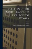 Bulletin of the North Carolina College for Women; 1925-1926