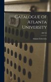 Catalogue of Atlanta University; 1887-92