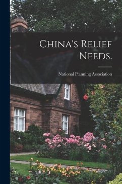 China's Relief Needs.