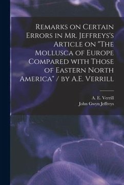 Remarks on Certain Errors in Mr. Jeffreys's Article on 