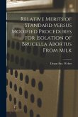 Relative Merits of Standard Versus Modified Procedures for Isolation of Brucella Abortus From Milk