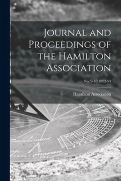 Journal and Proceedings of the Hamilton Association; no. 9-10 1892-94