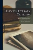 English Literary Criticism: 17th and 18th Centuries