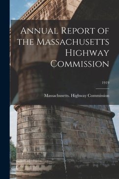 Cover Annual Report of the Massachusetts Highway Commission; 1919