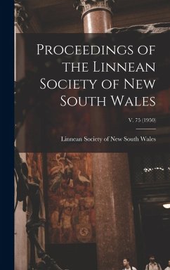 Cover Proceedings of the Linnean Society of New South Wales; v. 75 (1950)