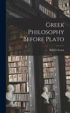 Greek Philosophy Before Plato