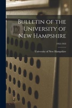Bulletin of the University of New Hampshire; 1952-1953