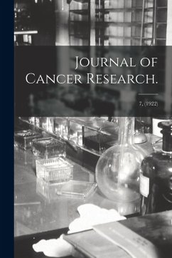 Cover Journal of Cancer Research.; 7, (1922)