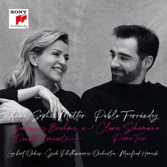 Brahms: Double Concerto/Clara Schumann: Piano Trio - Mutter,Anne-S./Ferrández/Orkis/Honeck/Czech Philh.