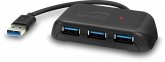 SPEEDLINK SNAPPY EVO USB Hub, 4-Port, USB 3.0, USB 3.1 Gen 1, USB 3.2 Gen 1 (5 Gbit-s), Passive, black