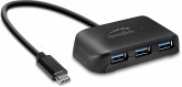 SPEEDLINK SNAPPY EVO USB Hub, 4-Port, Type-C to USB 3.0, USB 3.1 Gen 1, USB 3.2 Gen 1 (5 Gbit-s), black