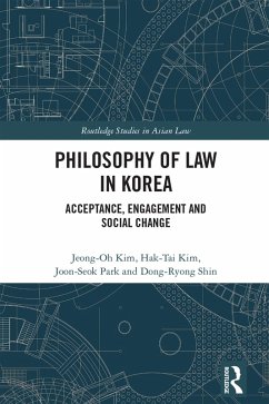 Philosophy of Law in Korea (eBook, ePUB) - Kim, Jeong-Oh; Kim, Hak Tai; Park, Joon-Seok; Shin, Dong-Ryong