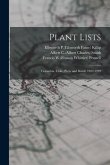 Plant Lists: Colombia, Chile, Peru, and Brazil, 1922-1939