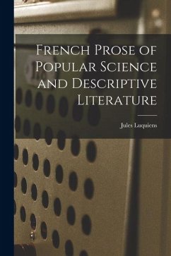 Cover French Prose of Popular Science and Descriptive Literature