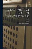 Albany Medical College Announcement; 1901/02