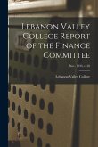 Lebanon Valley College Report of the Finance Committee; Nov. 1939, v. 28