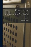 Davidson College Catalog; 1892-1893