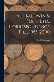 A.H. Baldwin & Sons, Ltd., Correspondence File, 1955-2000