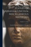 Statues of Abraham Lincoln. Miscellaneous Materials; Sculptors - V Volk 3