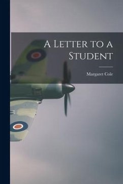 A Letter to a Student - Cole, Margaret