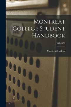 Montreat College Student Handbook; 1951-1952