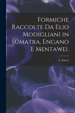 Formiche Raccolte Da Elio Modigliani in Sumatra, Engano E Mentawei. - Emery, C.