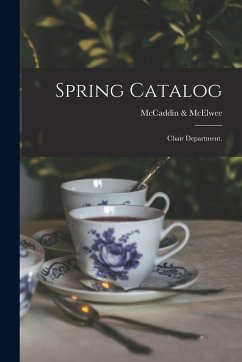 Cover Spring Catalog: Chair Department.