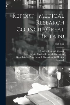 Report - Medical Research Council (Great Britain); 1921-1922