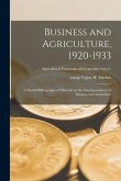 Business and Agriculture, 1920-1933: a Partial Bibliography of Material on the Interdependence of Business and Agriculture; no.51