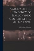 A Study of the Tendency of Isallohyptic Centers at the 500 Mb Level.